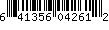 UPC Barcode: 641356042612